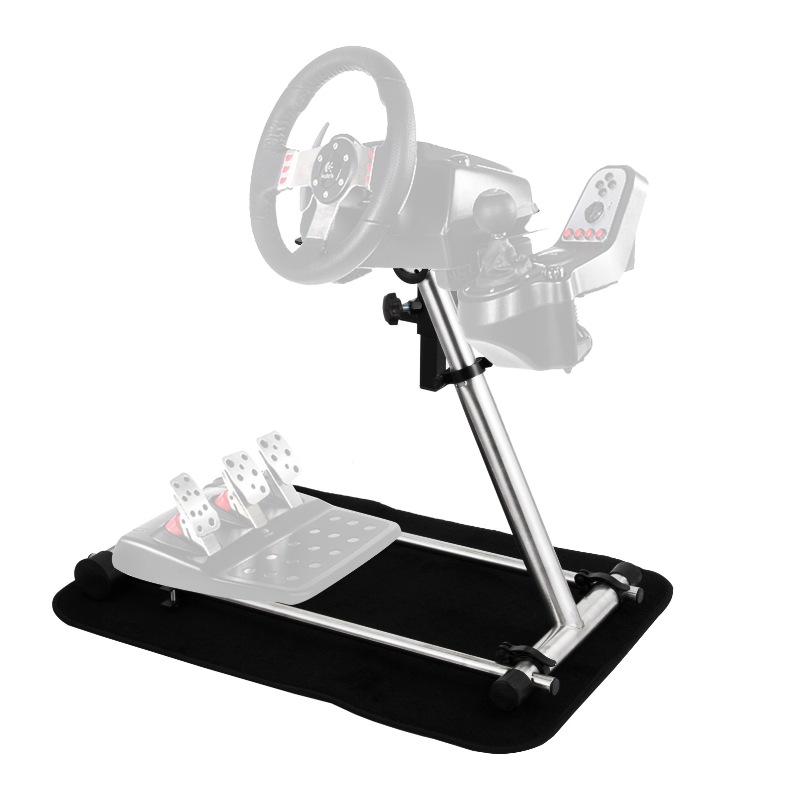 racing wheel stand, carbon steel, fully adjustable