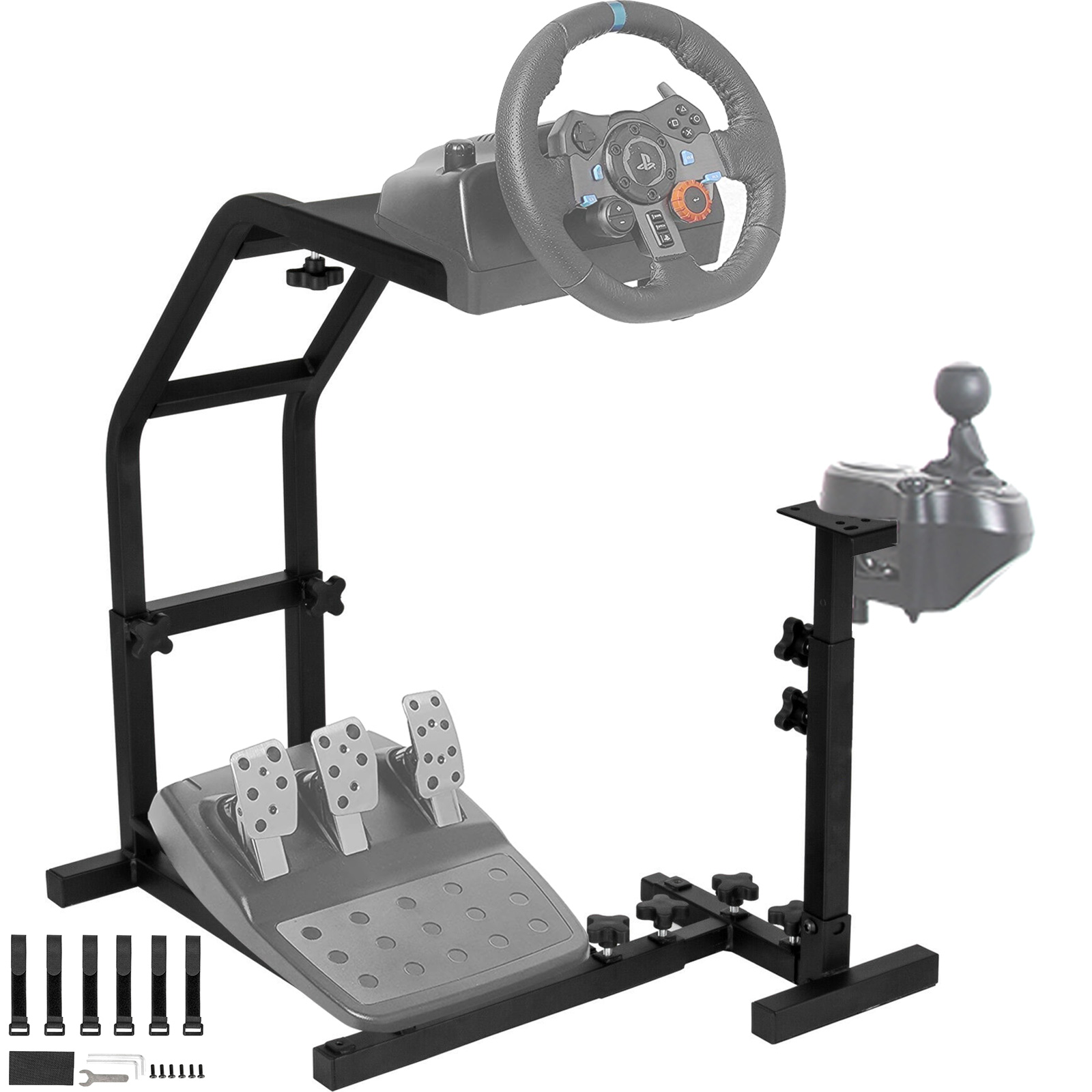 racing wheel stand, carbon steel, fully adjustable