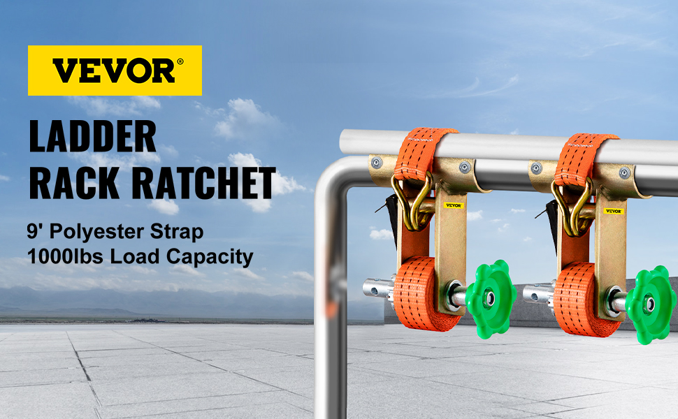 VEVOR Rack Ratchet, 1000 LBS Load Capacity Tube Mount Ratchet, 9 ...