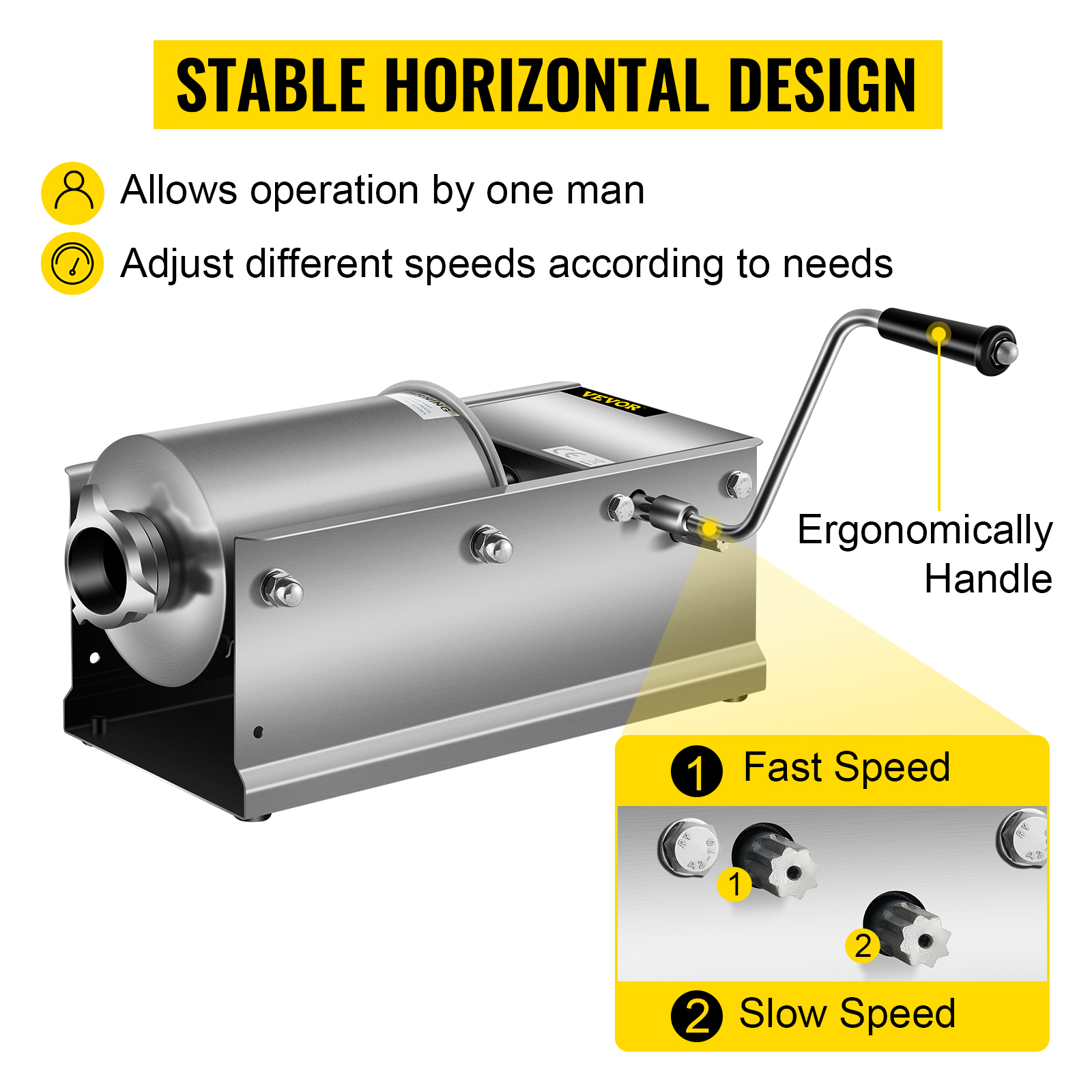 Sausage Stuffer Stuffer Vertical 3L/7LB 5-7 Pound Meat Filler – Crosslinks