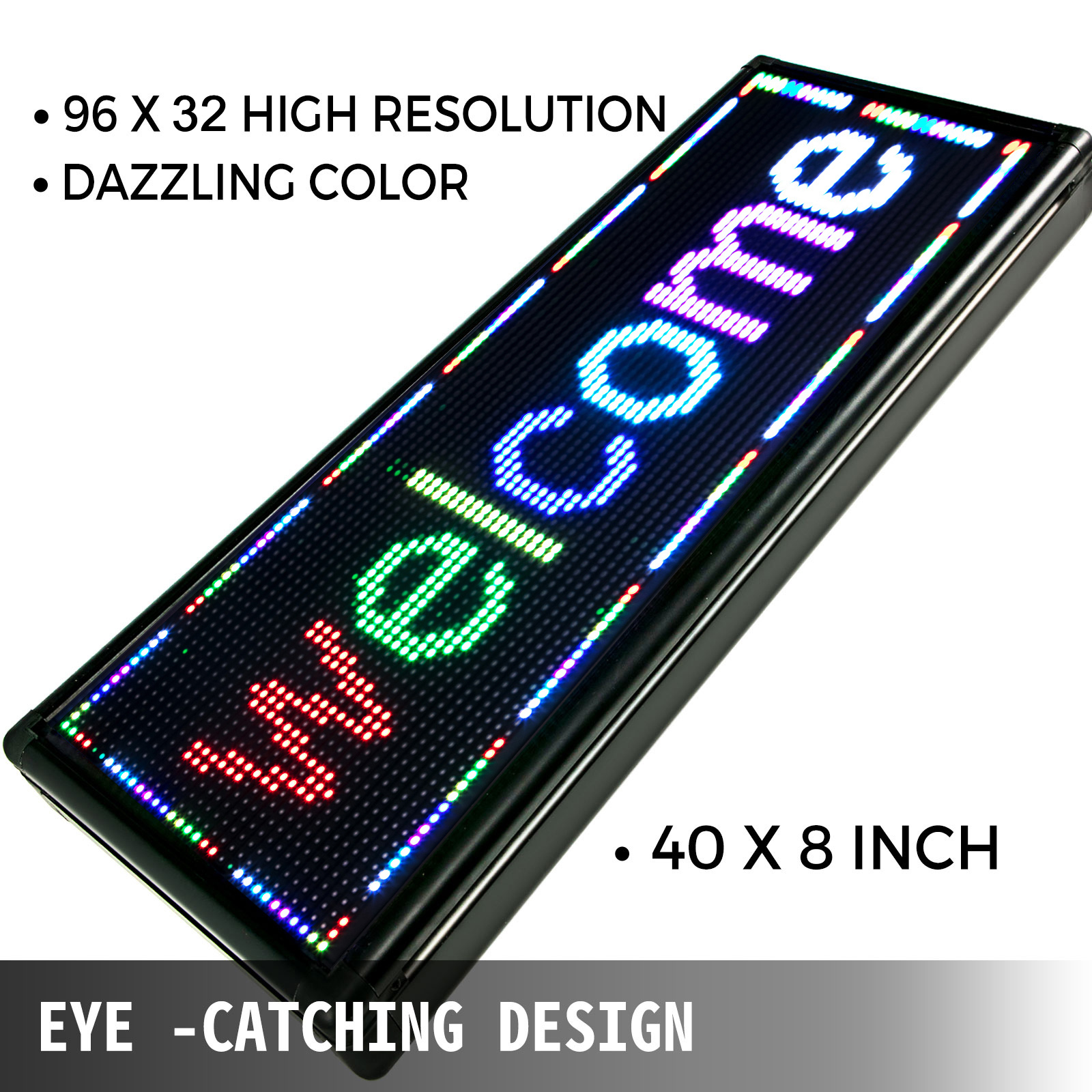 Retail & Services Business & Industrial 40"x8" LED Scrolling Sign Seven