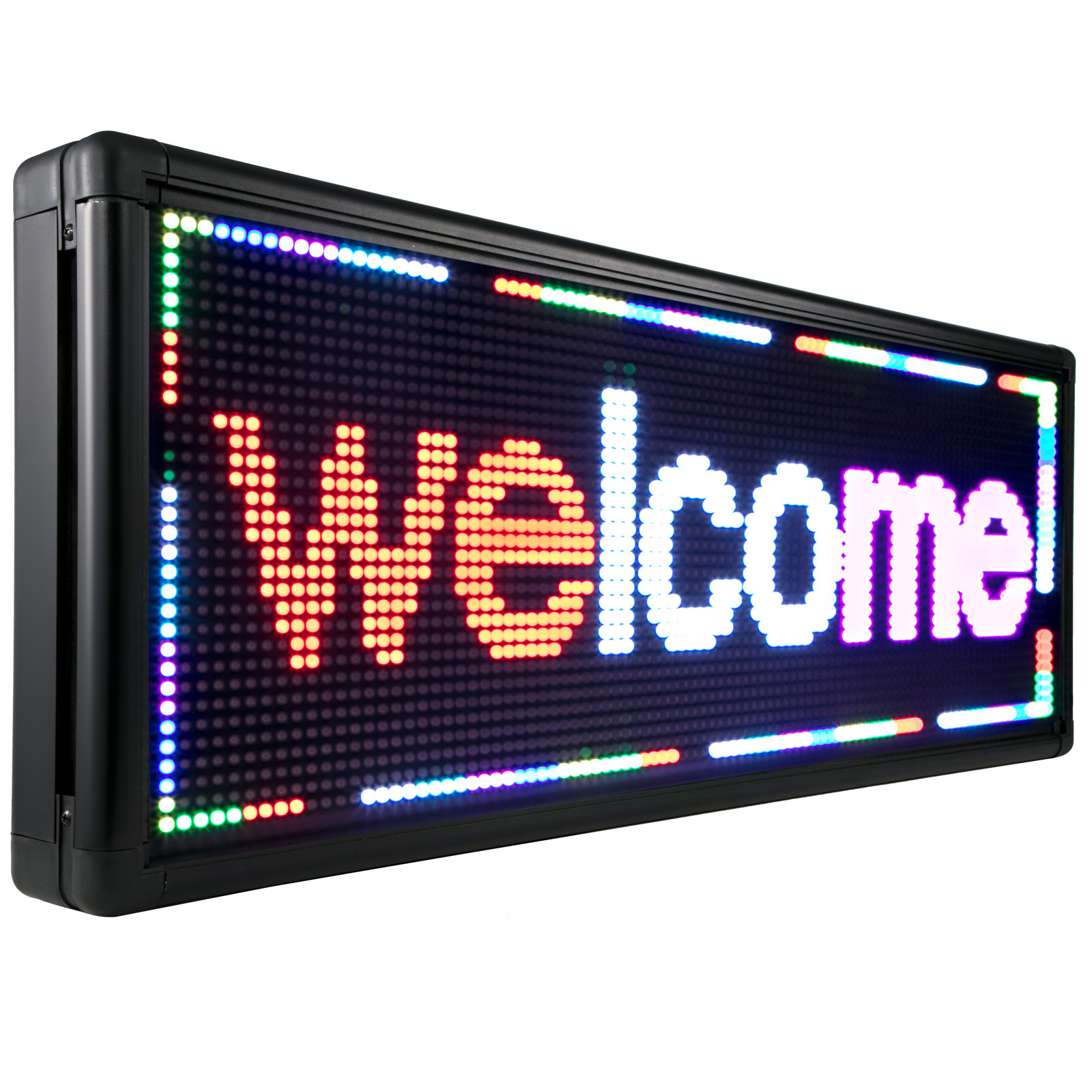 VEVOR Led Sign 40 x 15 inch Led Scrolling Sign Color Red Green Yellow  Digital