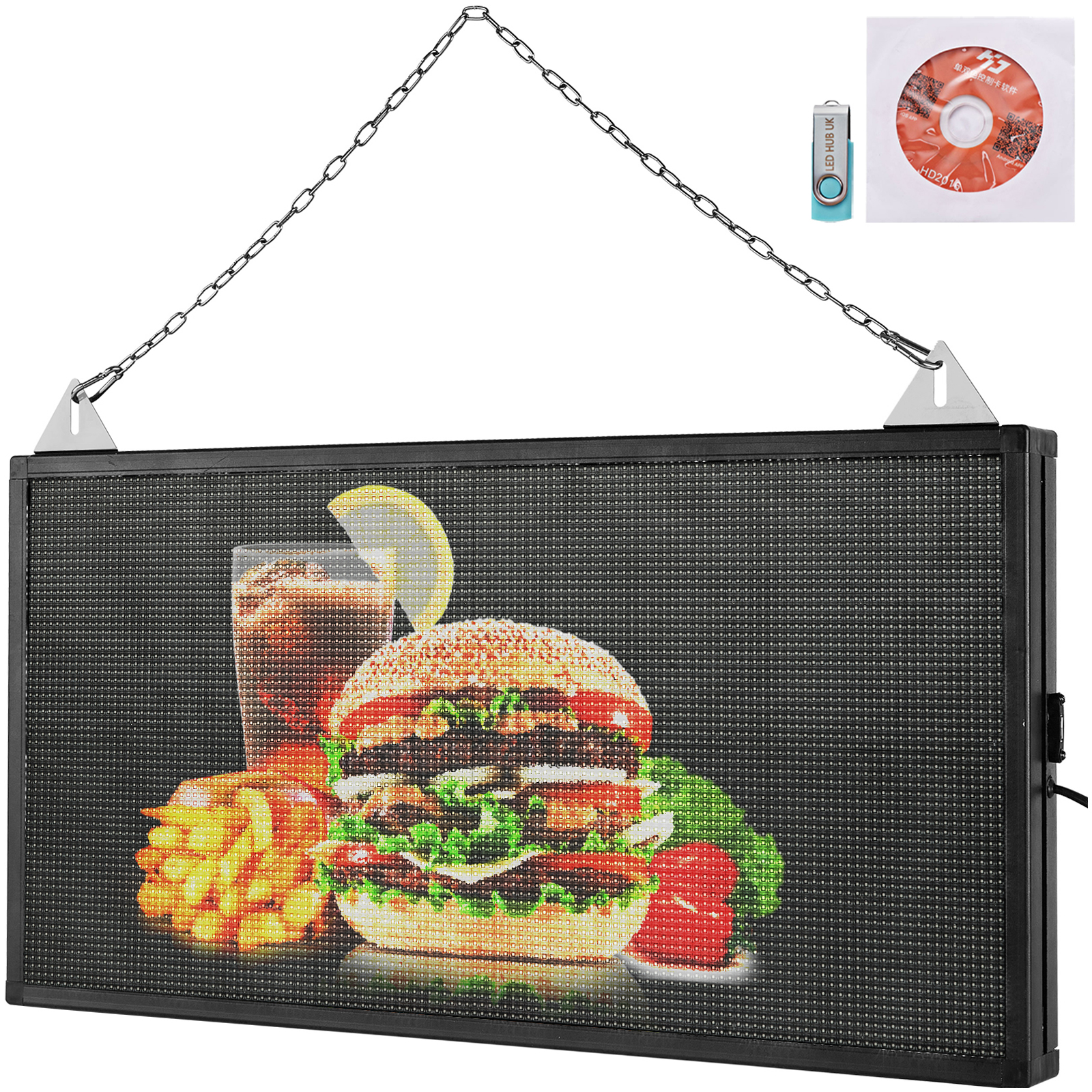 27"x 14" P5 Full Color LED Sign Programmable Scrolling Message Display BoardSale 