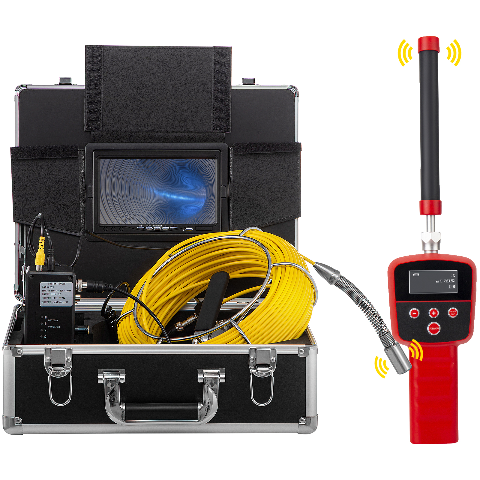 Underwater Fishing Camera Kit With 4.3in LCD Monitor IP67 Deep Waterproof  NEW