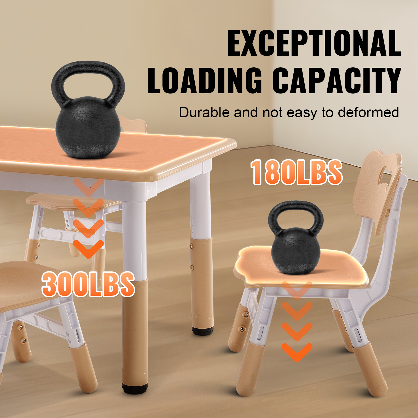 Kids Table and 2/4 Chairs/Bench Set Wooden/Toddler/Height Adjustable Craft - Picture 56 of 62