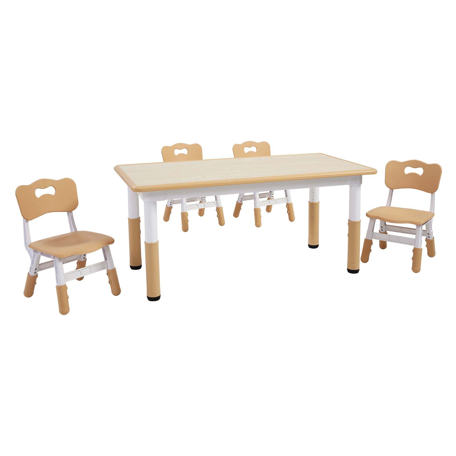 Kids Table and 2/4 Chairs/Bench Set Wooden/Toddler/Height Adjustable Craft - Picture 62 of 62