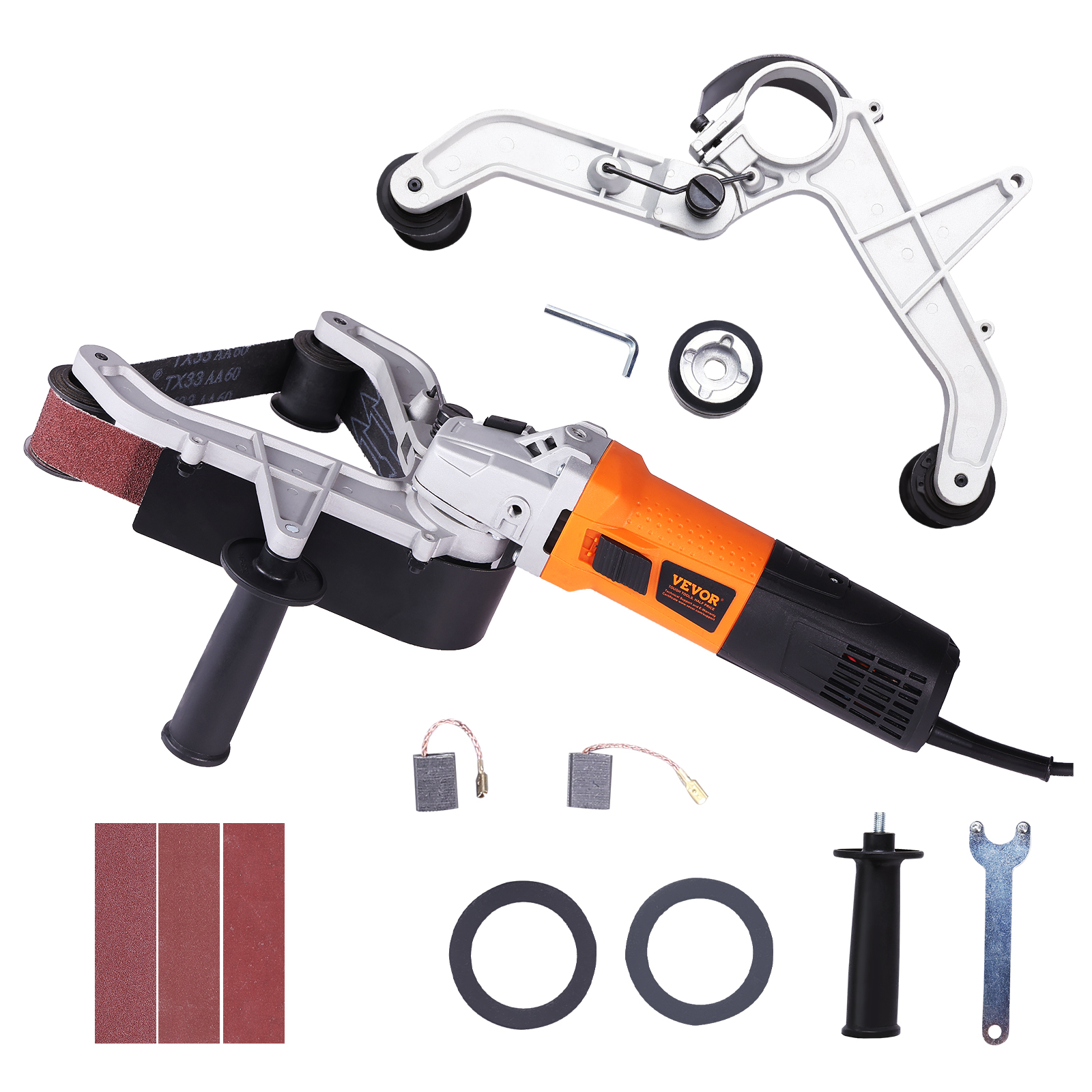 VEVOR Pipe Tube Polisher Sander 1000W 6 Variable Speeds with 3PCS Sanding Belts - Picture 11 of 38