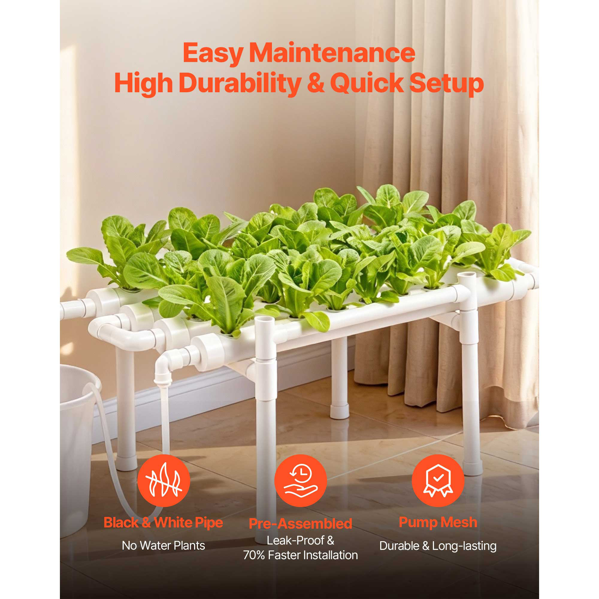 Hydroponic Site Grow Kit 36 90 108 Planting Sites 1 / 3 Layer Hydroponics System