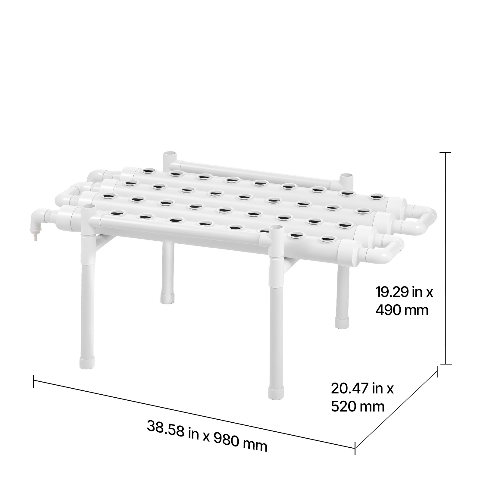 Hydroponic Site Grow Kit 36 90 108 Planting Sites 1 / 3 Layer Hydroponics System