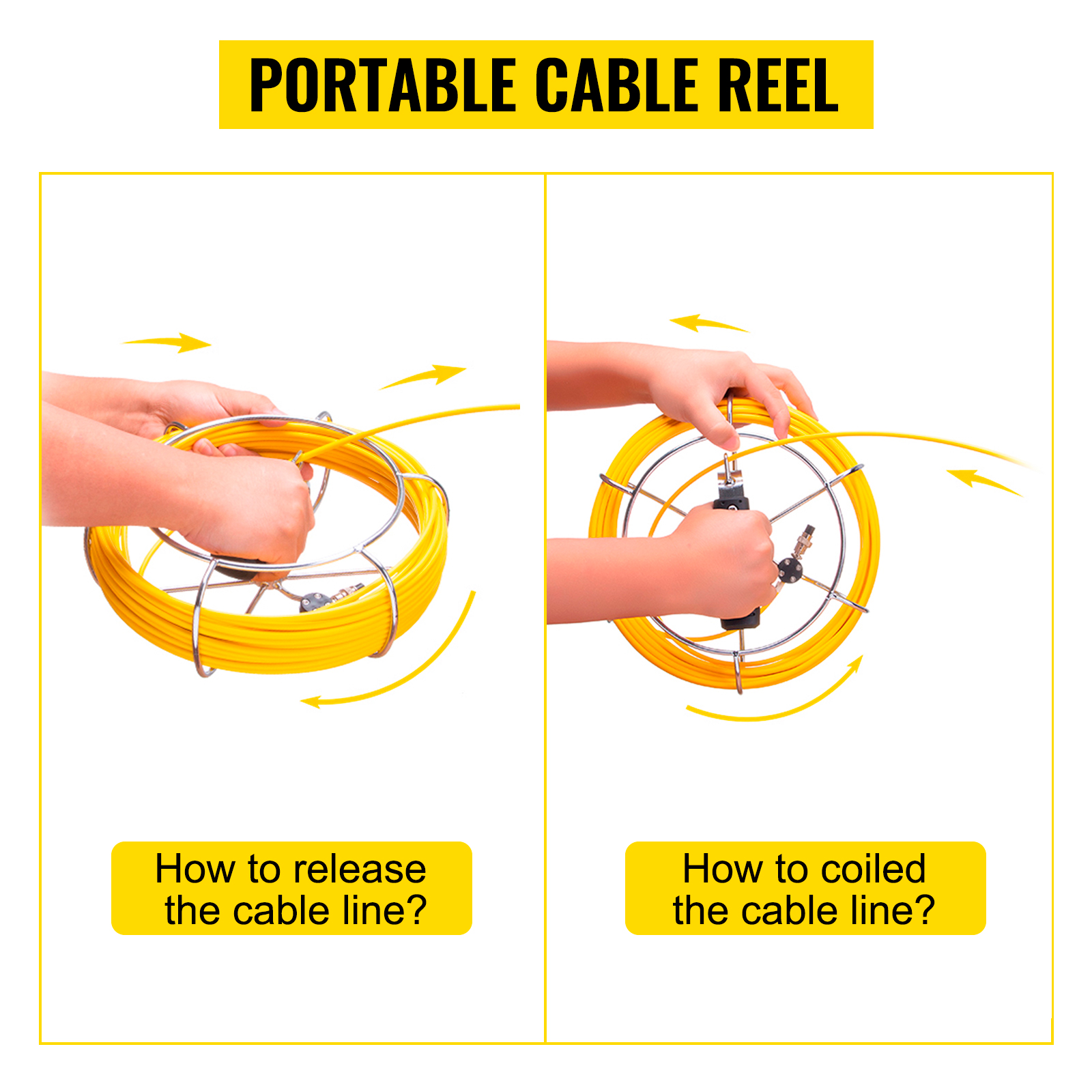 Prenosný navijak s káblom v ochrannom puzdre