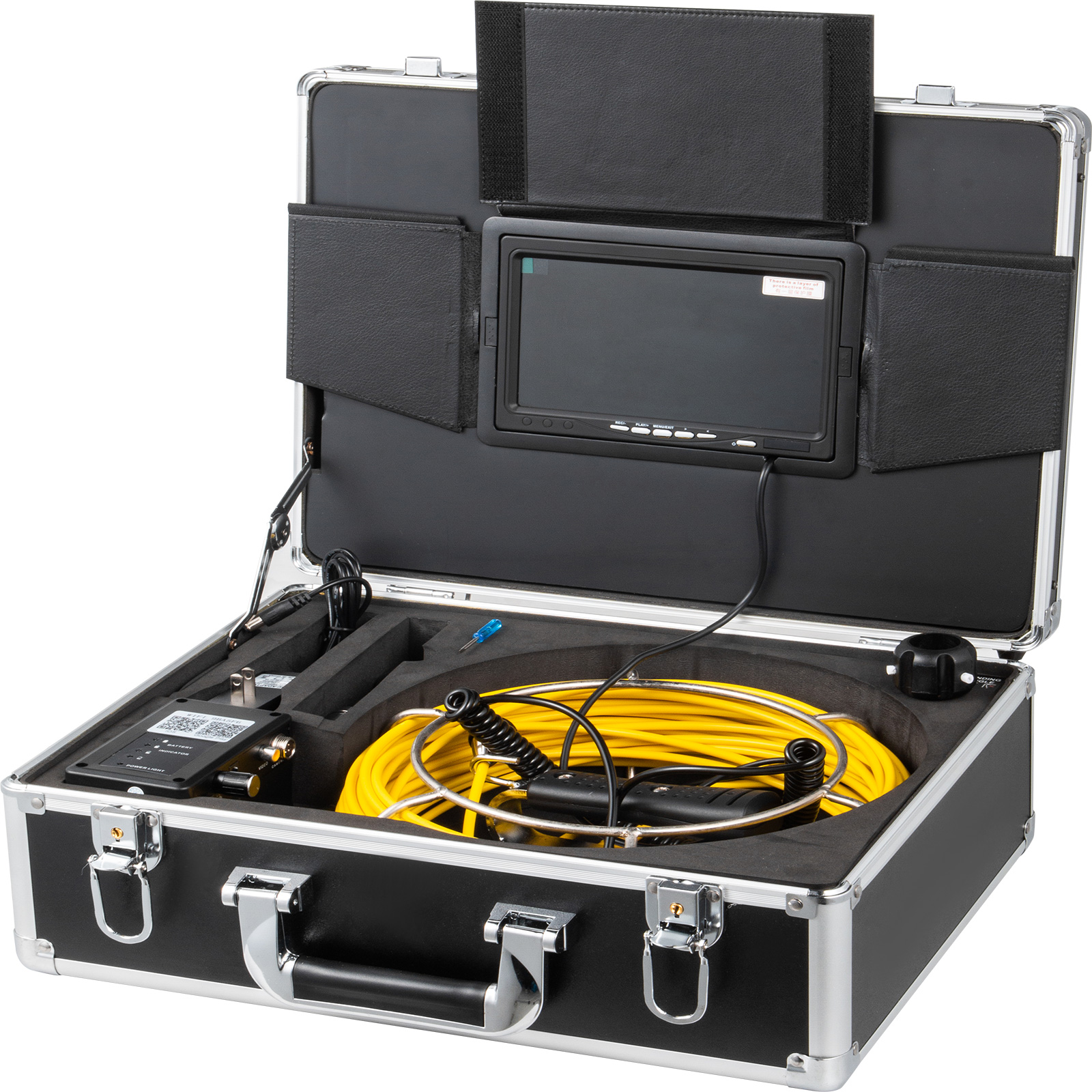 VEVOR Pipe Inspection Camera 50m Cable Sewer Camera 7inch Display Sewer ...