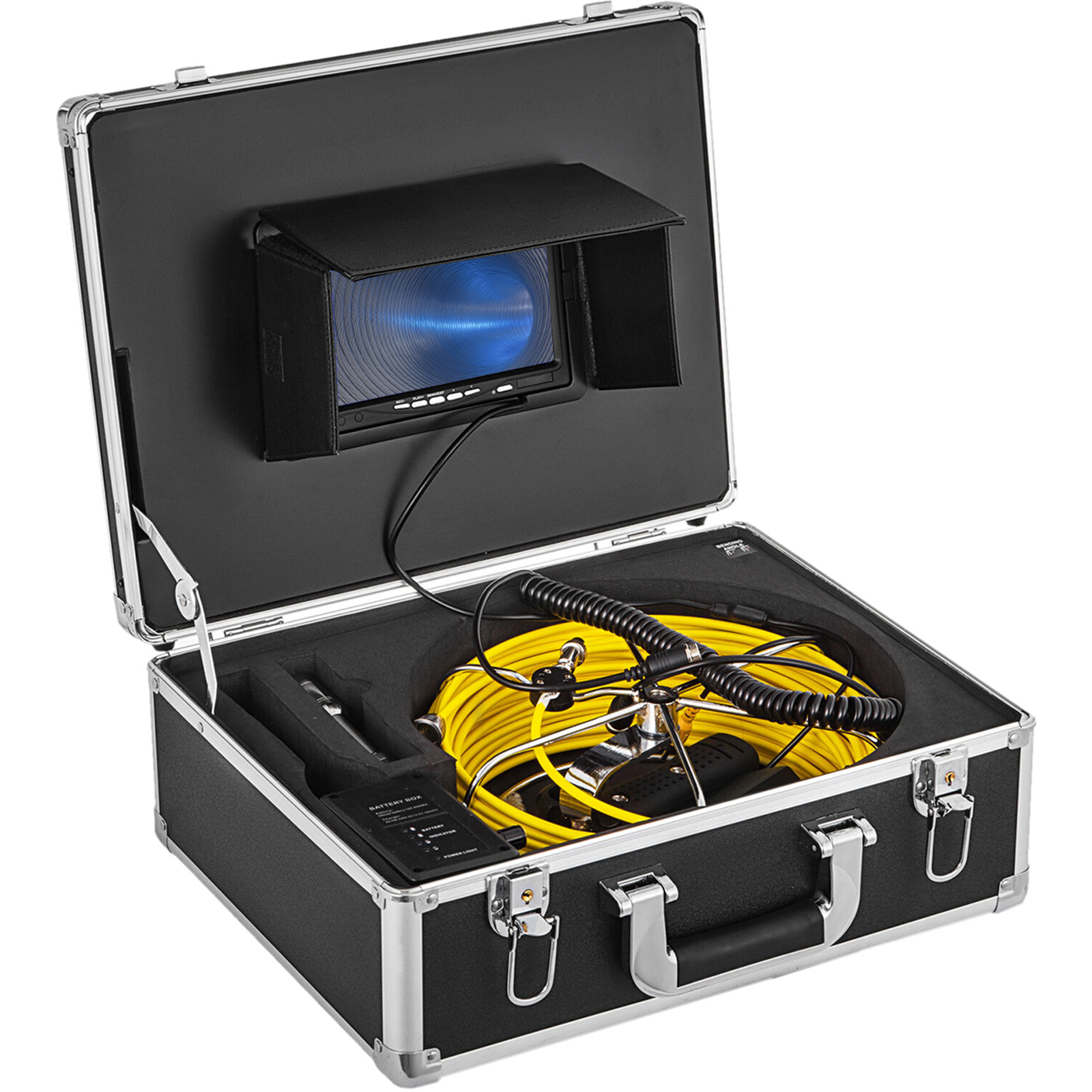 P40 8 mm HD Endoscope industriel à écran vertical intégré portable étanche,  longueur : 2 m (fil flexible)
