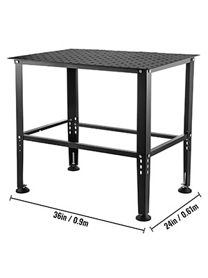 Welding Table,Non-slip Foot Pads,800LBS