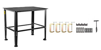 Welding Table,Non-slip Foot Pads,800LBS