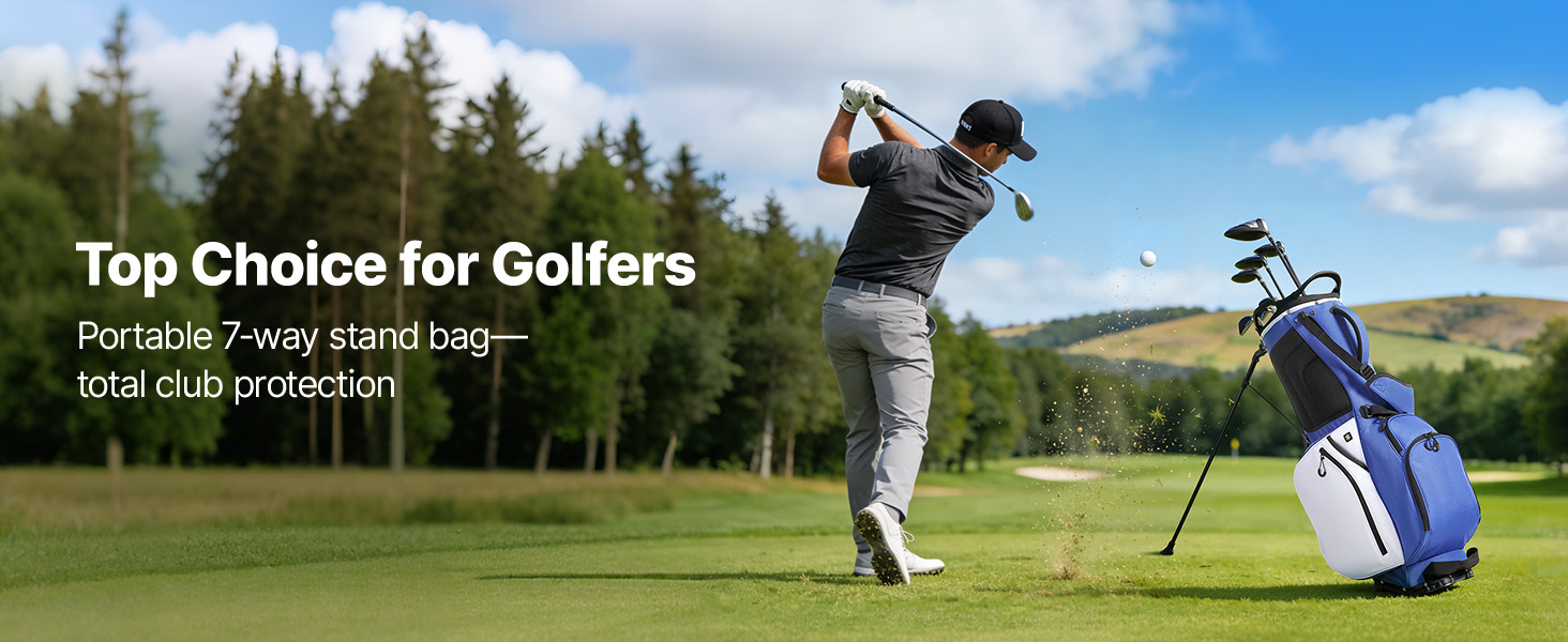 štruktúra golfovej tašky a systém deličov