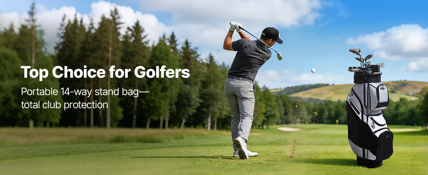golfová taška na ihrisku