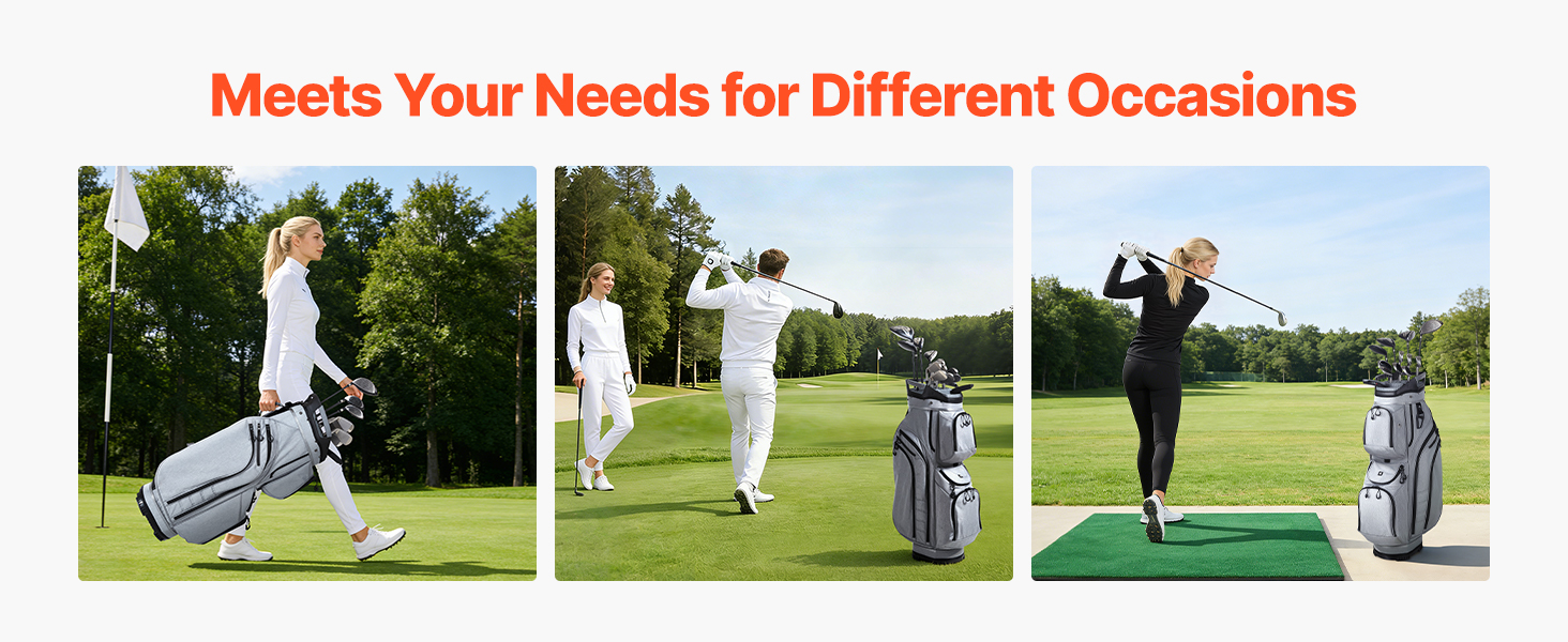 golfbag på banen