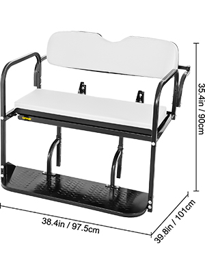 VEVOR Golf Cart Rear Seat, Club Car Rear Seat for Yamaha G14, G16, G19 ...