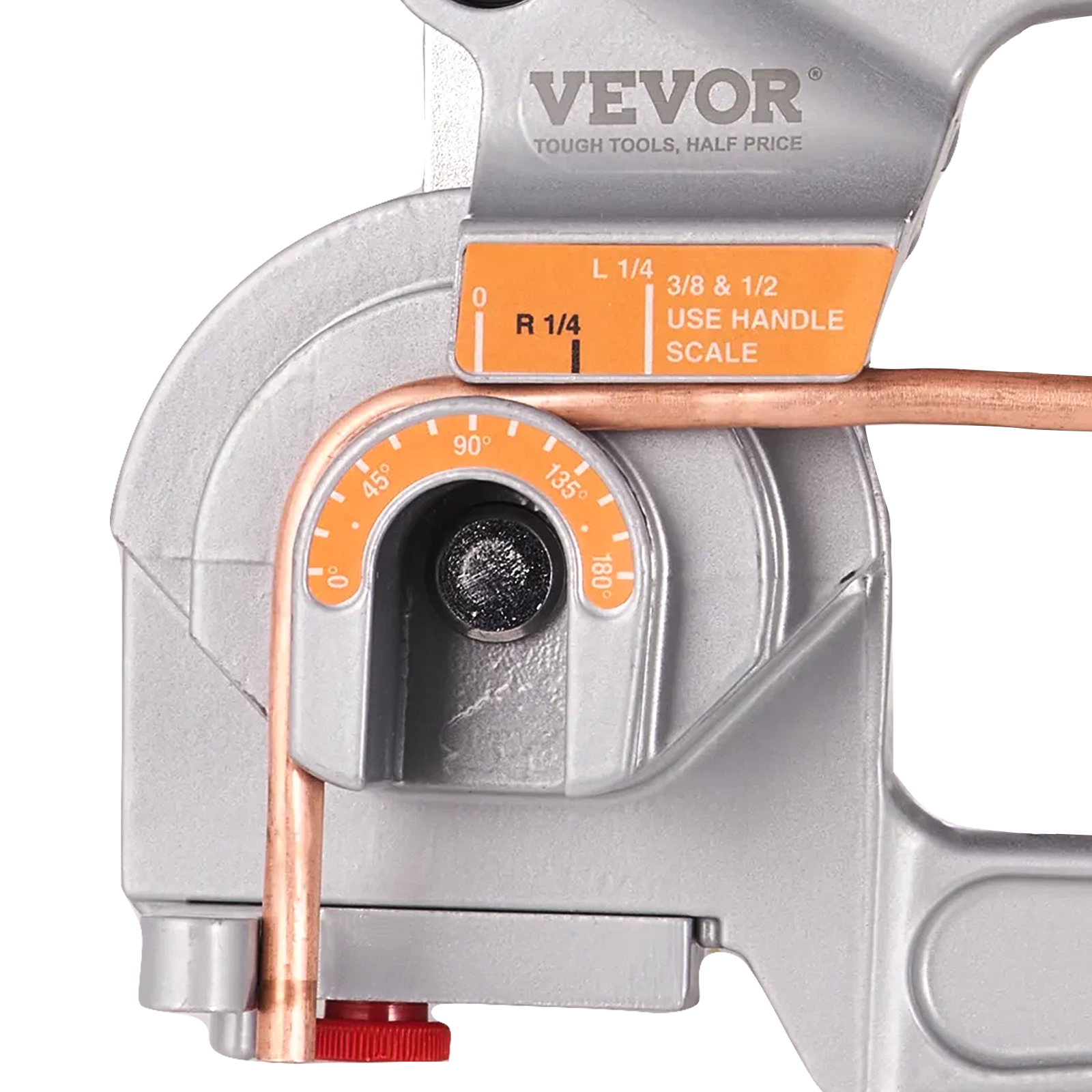 VEVOR Pipe Tube Bender, 1/4", 3/8", 1/2" OD, 3 in 1 Manual Level Tube