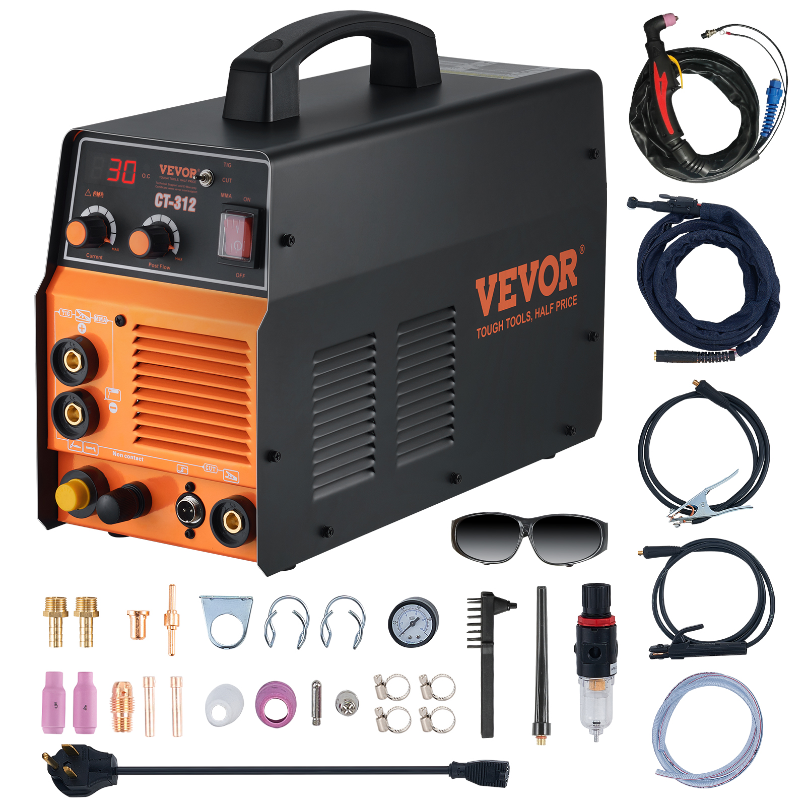 VEVOR 3 in 1 Plasma Cutter Welder Machine, CT-312 TIG/MMA Plasma Cutter ...