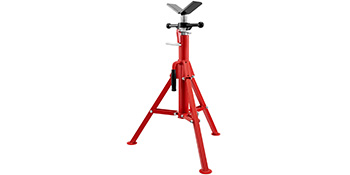 VEVOR V Head Pipe Stand 1/8"-12" Capacity,Adjustable Height 28"-52,Pipe Jack Stands 2500 lb. Load Capacity,Portable Folding Pipe Stands, Carbon Steel Body More Durable