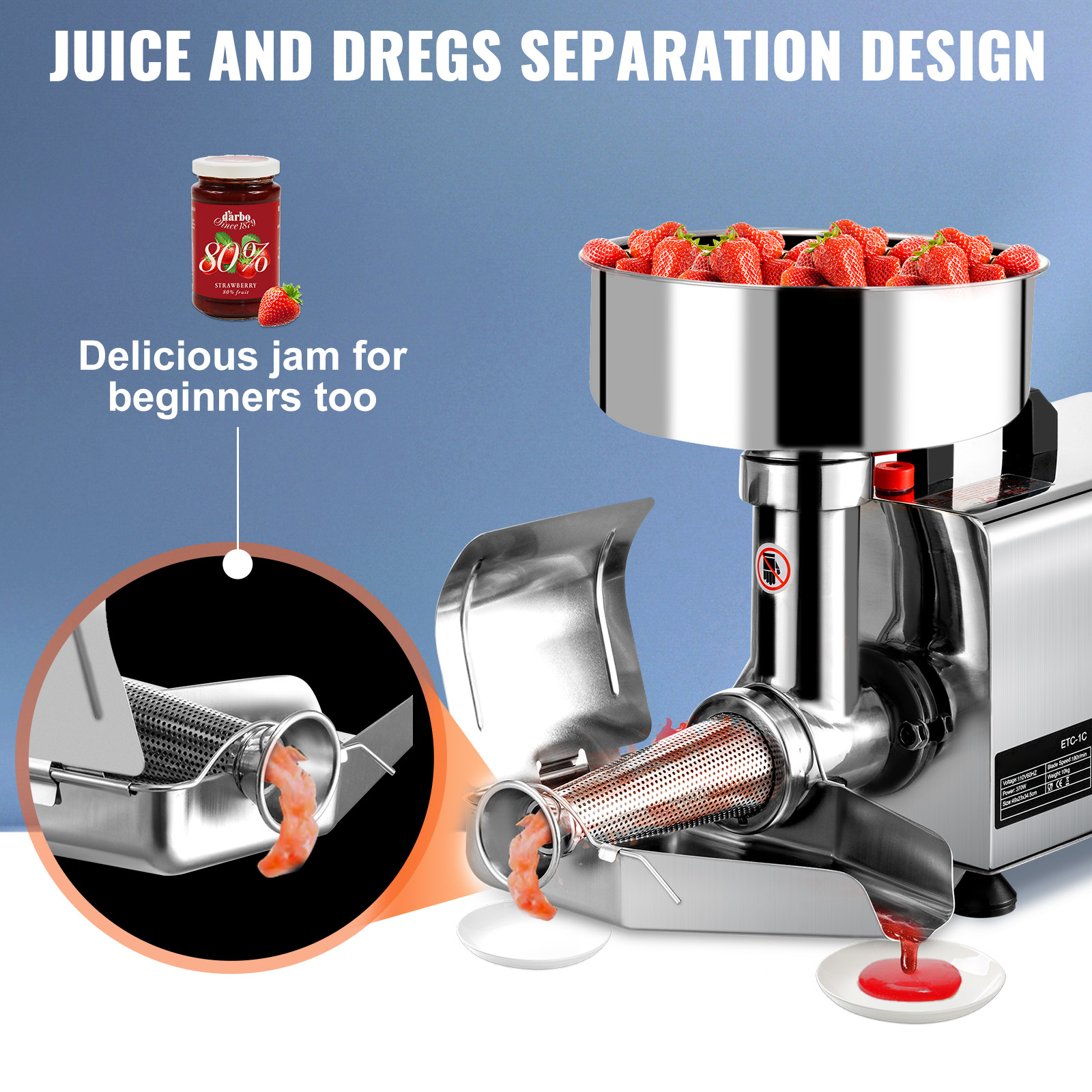 Electric Tomato Strainer M100 3w