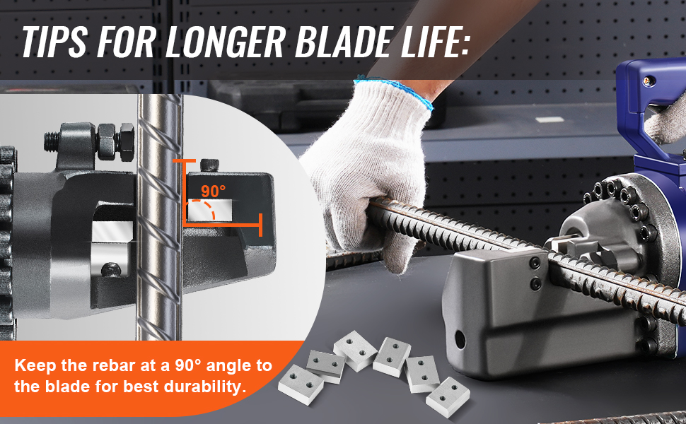 HYDRAFORE G-10EL Spare Blades (2 Pairs) For G10 & G10F Rebar Cutters