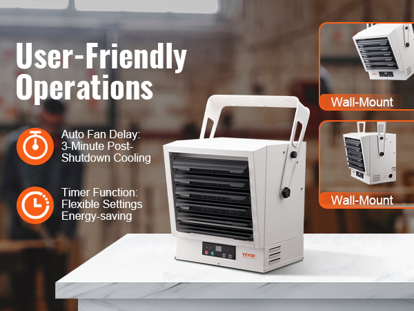 Best 10000 Watt Electric Garage Heater www.vevor.com