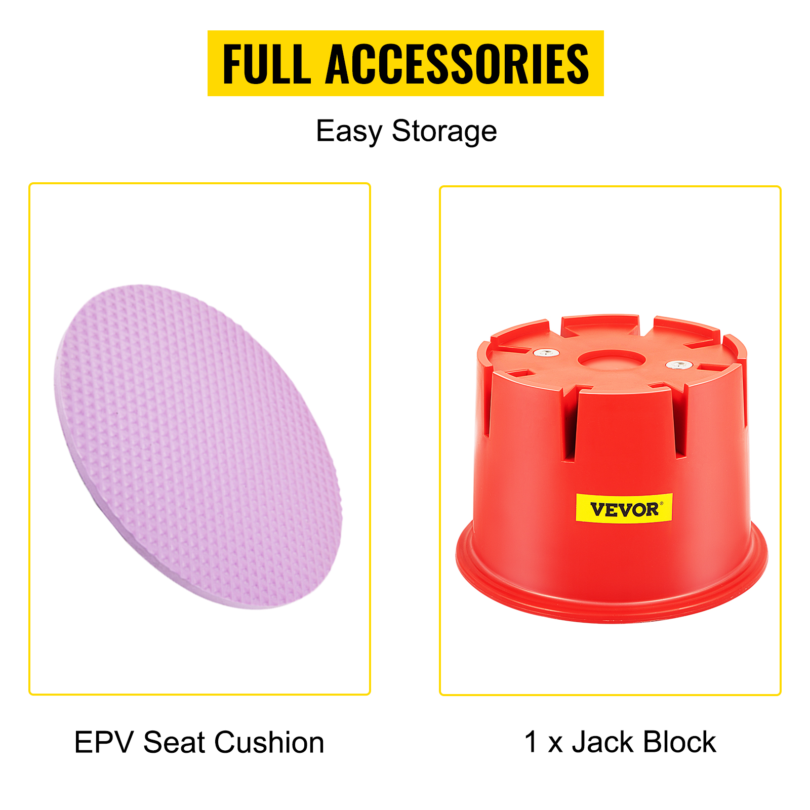 VEVOR Trailer Jack Block Trailer Stabilizer 1PC HDPE RV Block with EPV