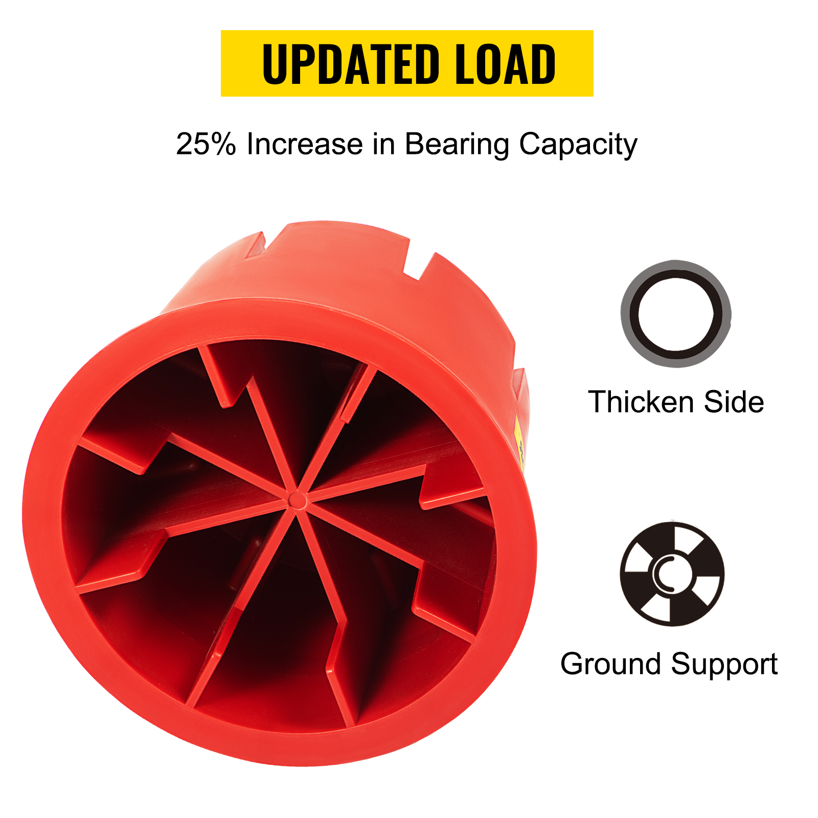VEVOR Trailer Jack Block Trailer Stabilizer 6PC HDPE RV Block with EPV