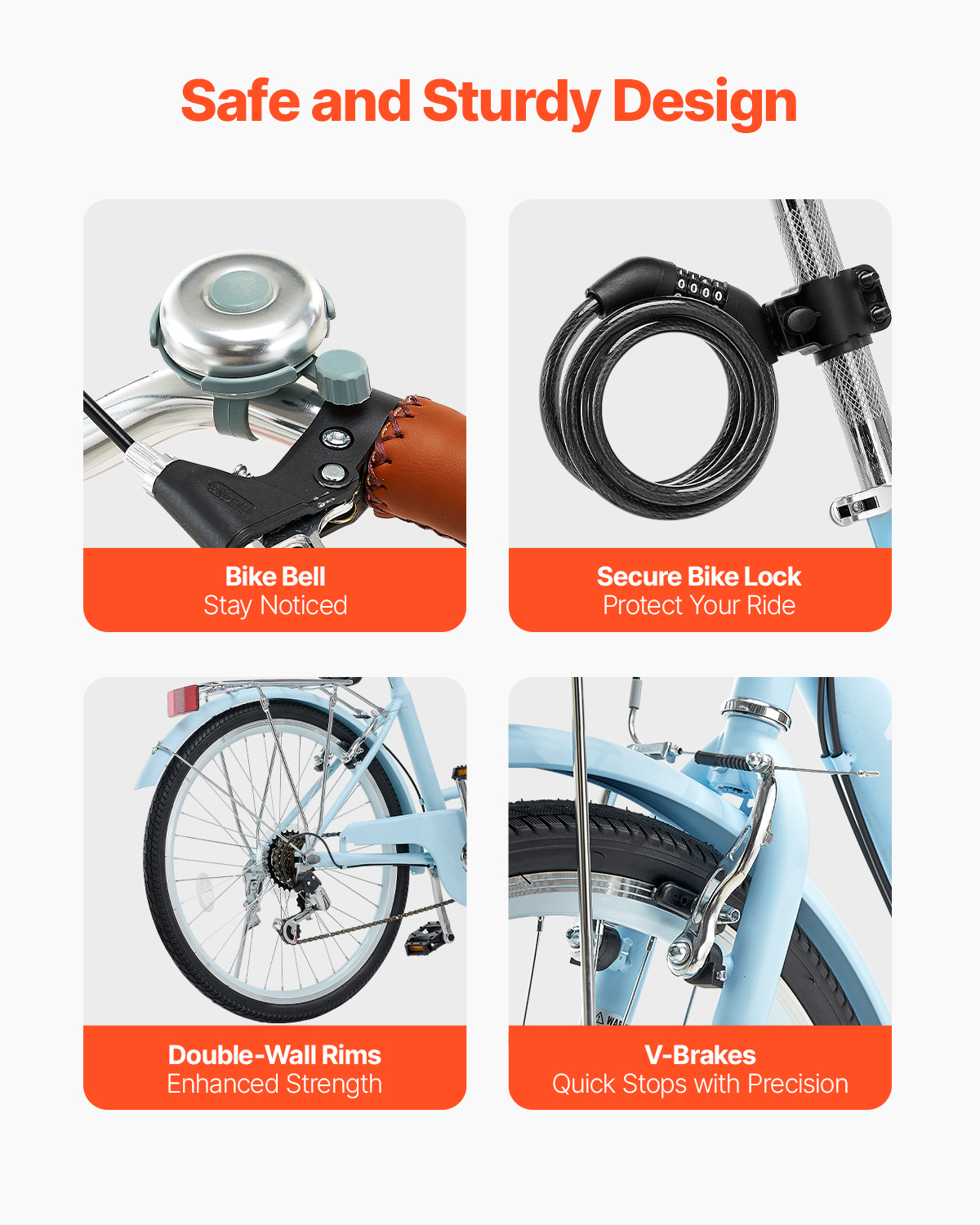 26/24in Beach Cruiser Bike 7/1-Speed City Bicycle with Basket for Women Ladies - Picture 30 of 72