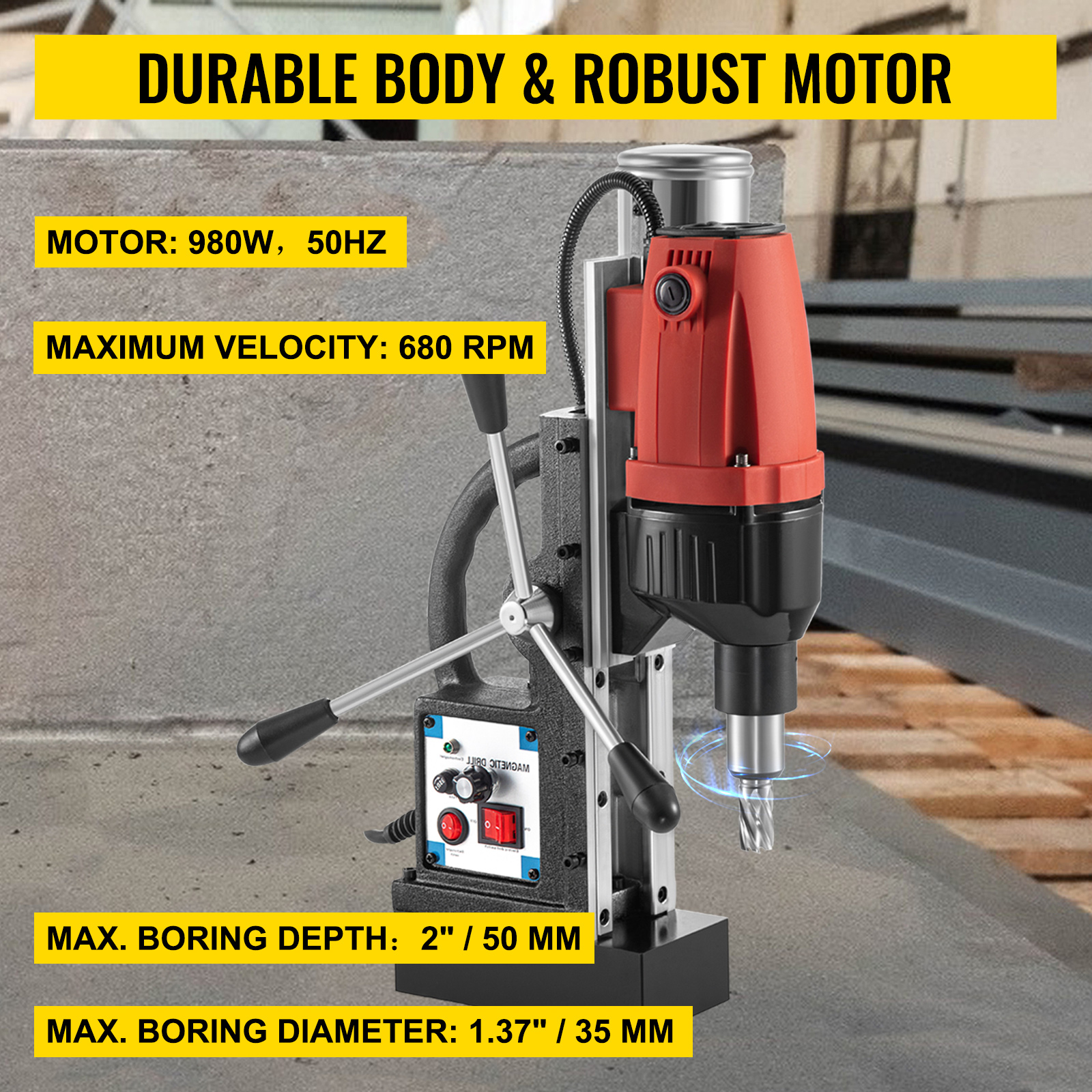 VEVOR Drill, 0680RPM Stepless Speed Drill