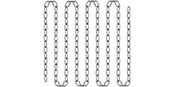 Cadena de bobina de acero inoxidable 304 de 1/4 pulgadas x 13 pies, cadena  de bobina a prueba de 0.236 in x 13.1 ft de grosor, cadena de metal