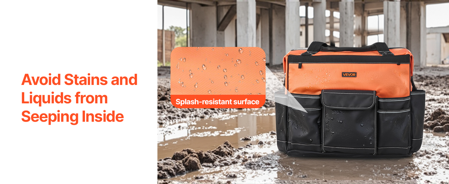 VEVOR Werkzeugrucksack Mit Rollen - 72 Taschen Organizer Für Handwerker
