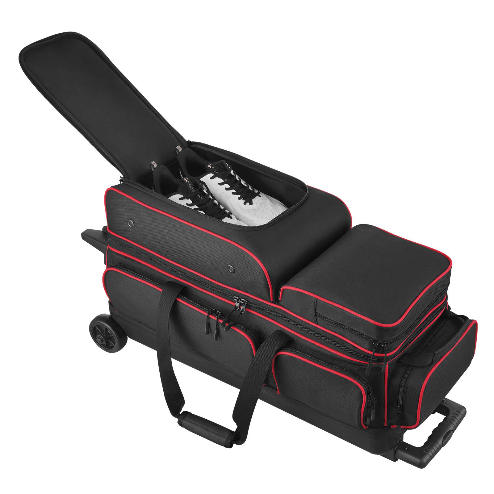 Uimoso Bowling Bag with Wheels for 2/3 Balls and Separate Shoe Storage