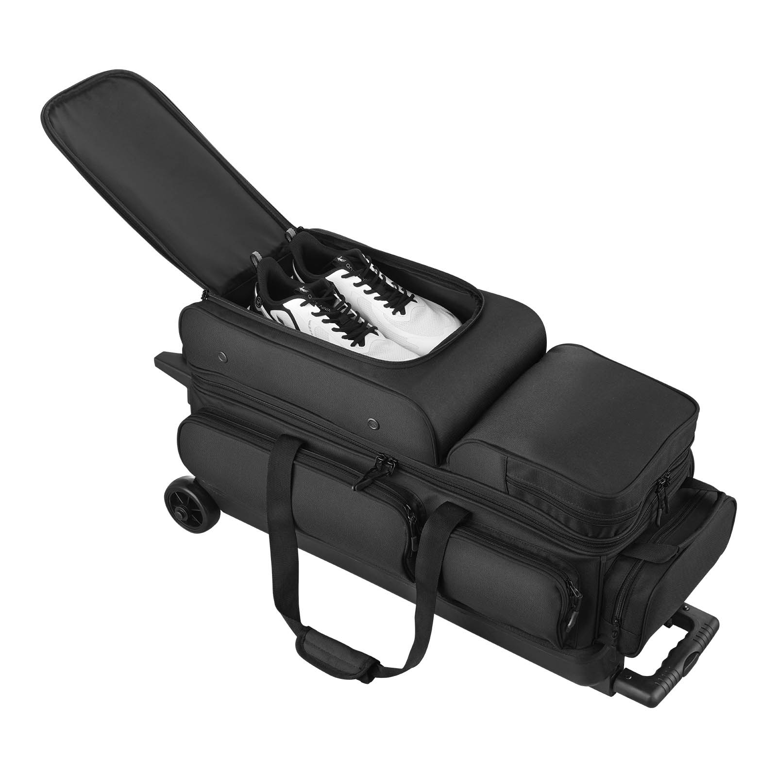 Uimoso Bowling Bag with Wheels for 2/3 Balls and Separate Shoe Storage