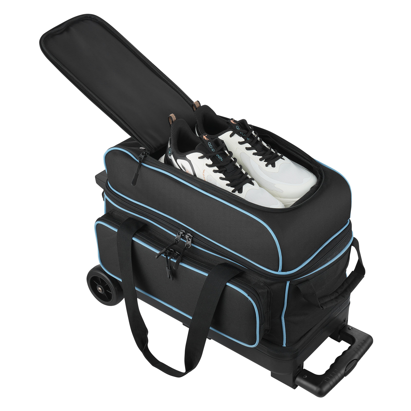 Uimoso Bowling Bag with Wheels for 2/3 Balls and Separate Shoe Storage