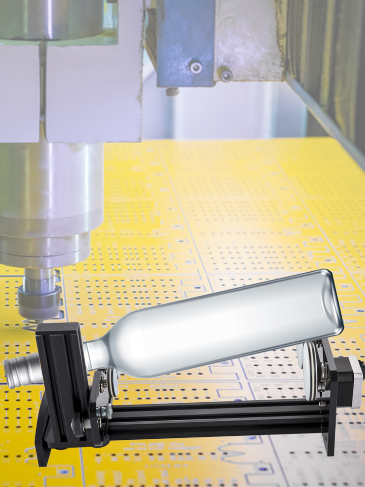 VEVOR Rotary Axis Attachment, 4 Wheels Laser Rotary Attachment, 42