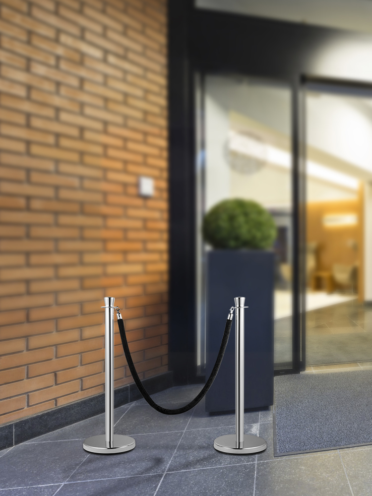 VEVO Cowd Contol Stanchion, Set Of 2 Pieces Stanchion