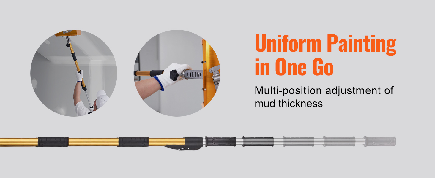 Columbia Matrix Long Extendable Drywall Flat Box Handle – 56 To 76 Inches