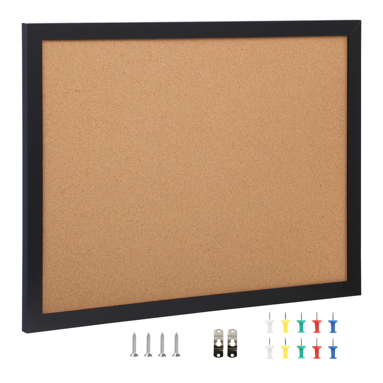VEVOR Cork Board Bulletin Board 24x18 / 36x24 in MDF Sticker Frame Wall Mounted - Picture 26 of 26