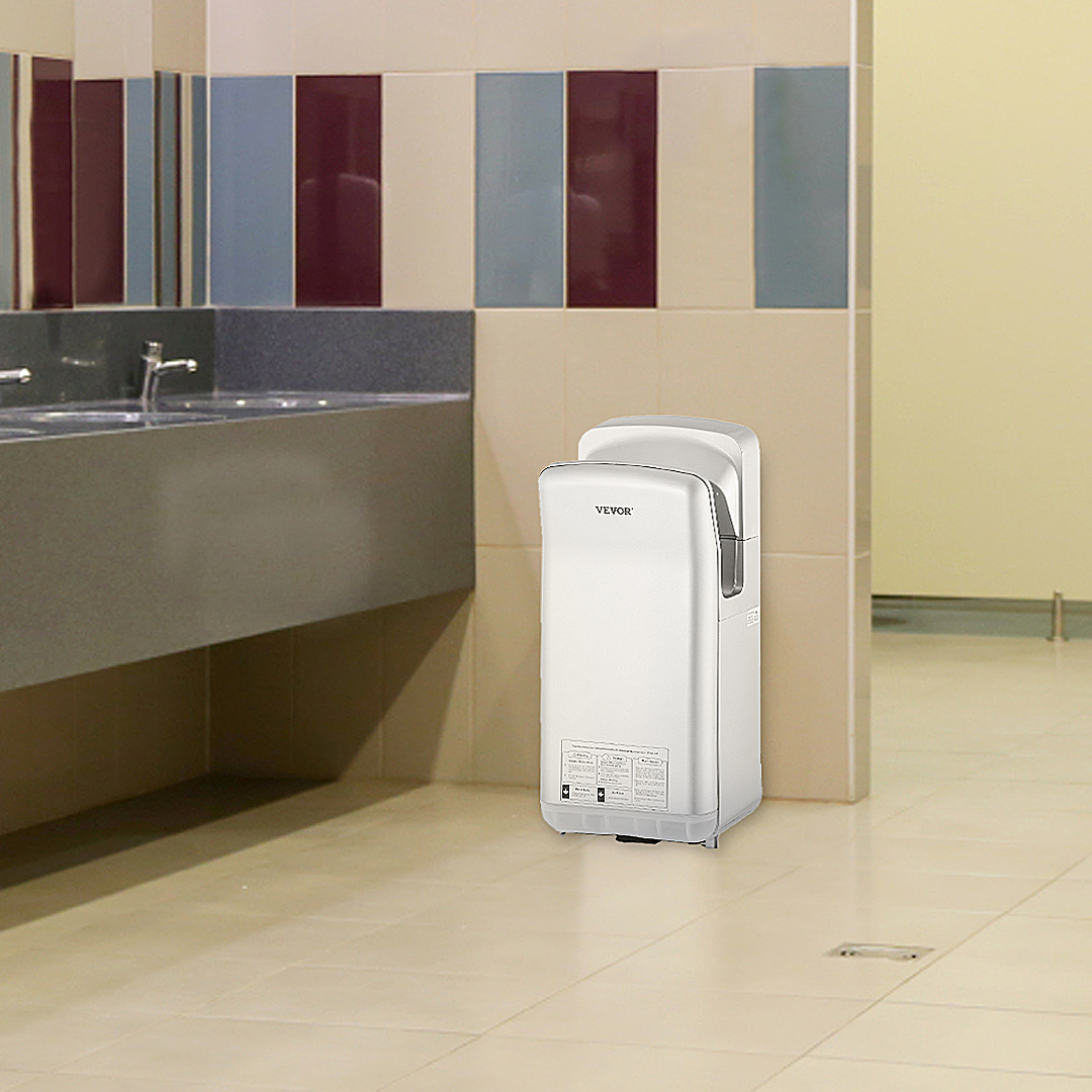 VEVOR AUTOMATIC ELECTRIC Hand Dryer Blade High Speed Jet WallMount Hot