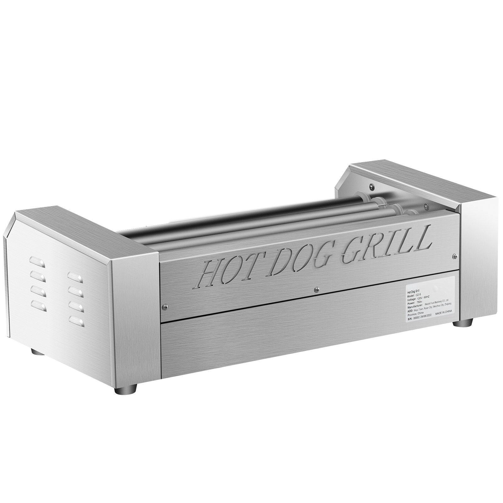 Uimoso Electric Hot Dog 5/7/11 Roller Grill Cooker Machine Backsplash & Shelf - Picture 35 of 72