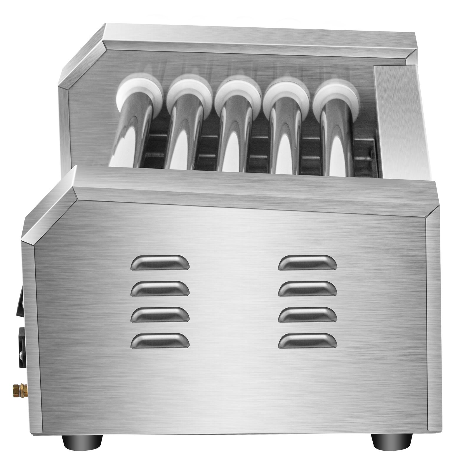 Uimoso Electric Hot Dog 5/7/11 Roller Grill Cooker Machine Backsplash & Shelf - Picture 36 of 72