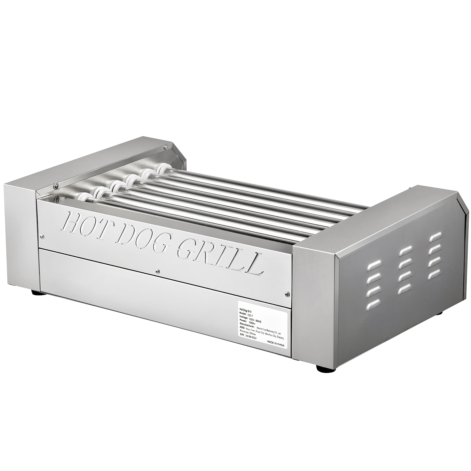 Uimoso Electric Hot Dog 5/7/11 Roller Grill Cooker Machine Backsplash & Shelf - Picture 23 of 72