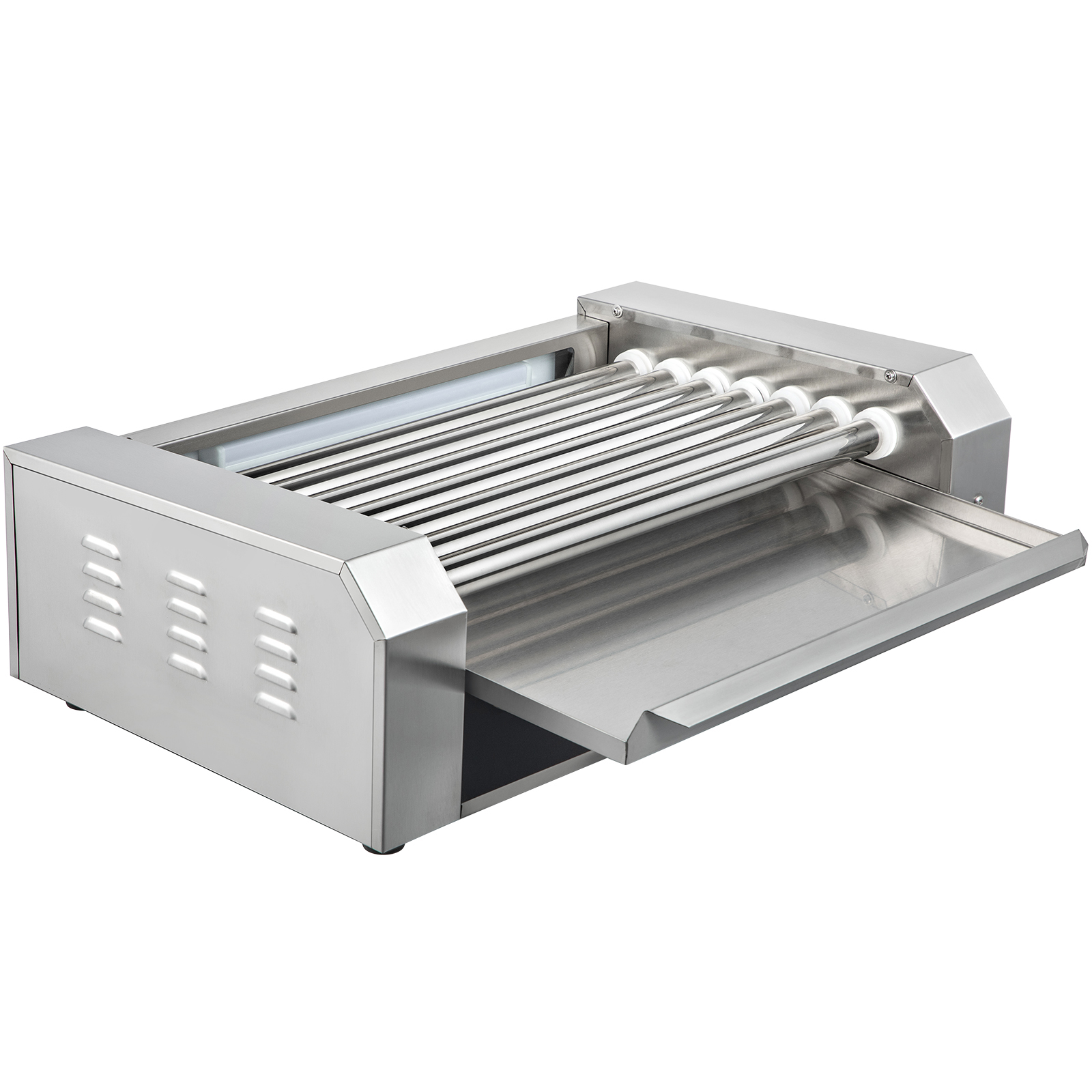 Uimoso Electric Hot Dog 5/7/11 Roller Grill Cooker Machine Backsplash & Shelf - Picture 24 of 72