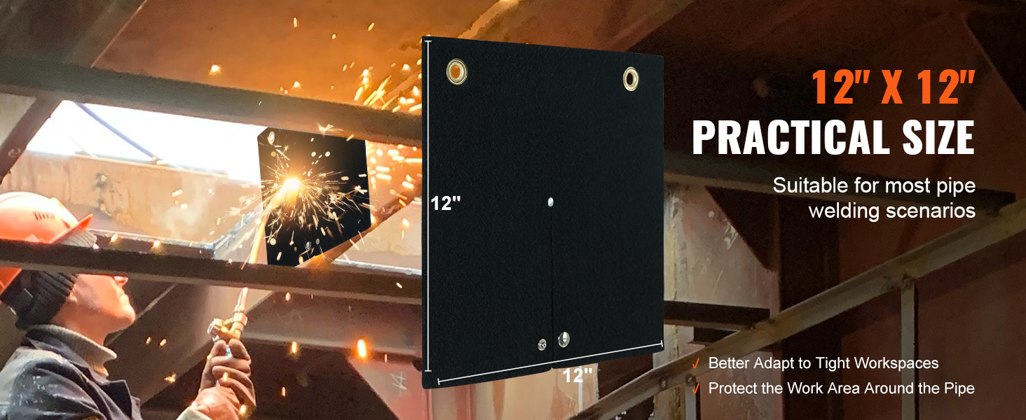thumbnail interactive-video image 1 of 12x12 Inch Carbon Fiber Welding Blanket – High Performance Heat Shield 1 of 6