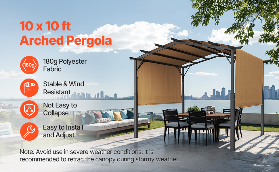 arched pergola a100 1.4 pt