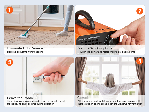 PowerScale Generatore Di Ozono Purificatore Aria E Acqua - Ozonizzatore Per Casa Ufficio