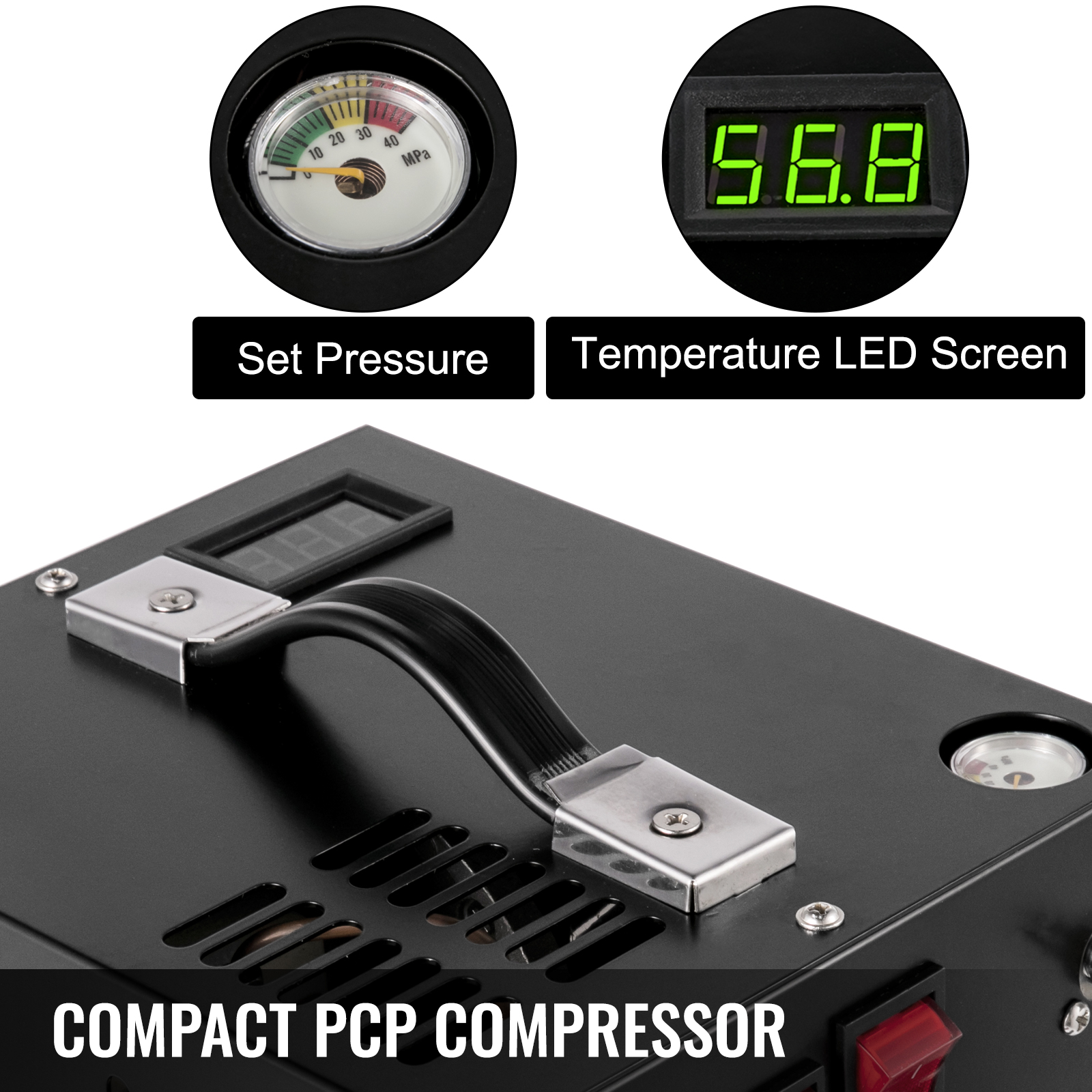 Compresor de aire para carabinas PCP de 12V/110V, 310 bar/4500 psi -  Effecto Shop